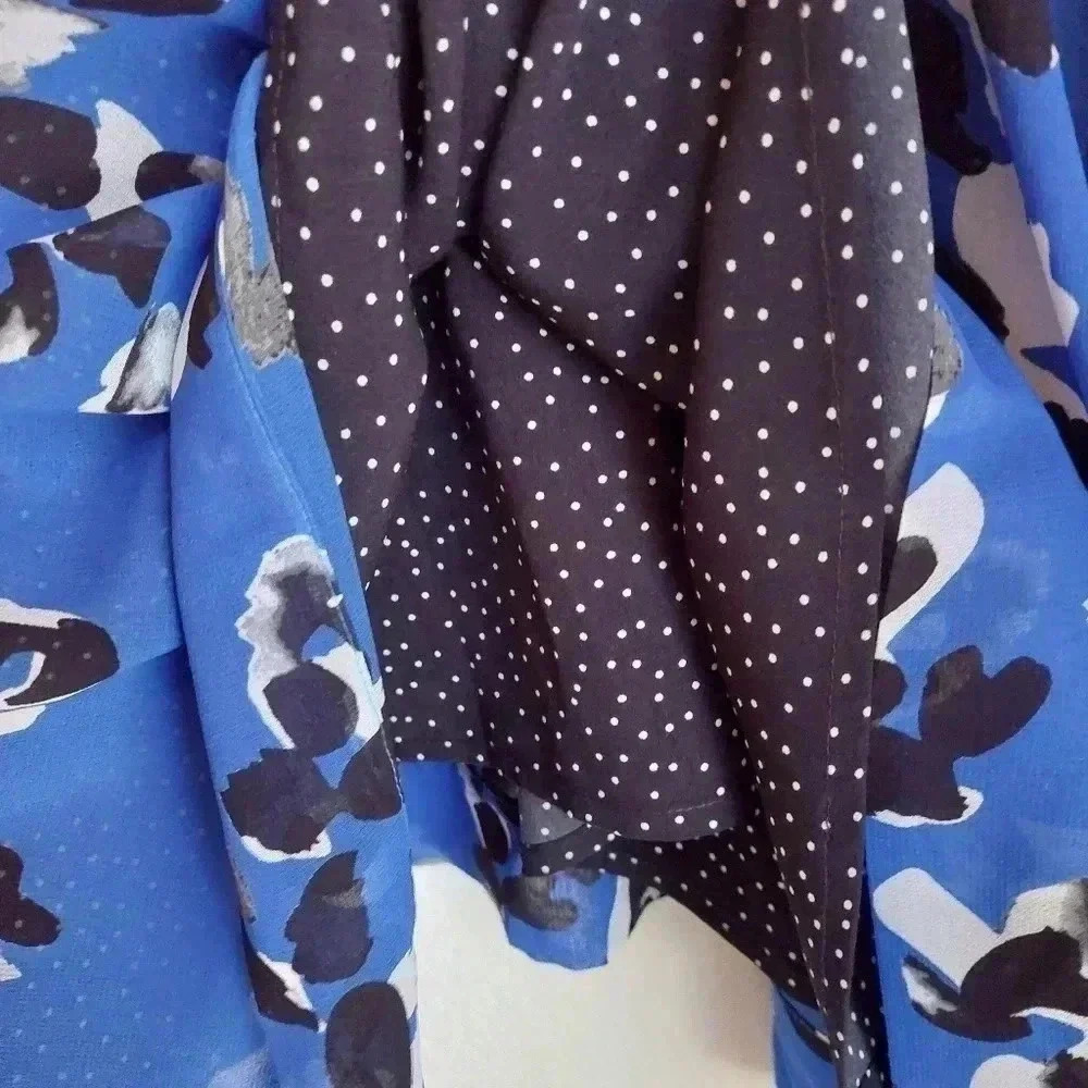 Cabi Untamed Floral Print Blue Dress XS Style #5576 - Picture 7 of 9